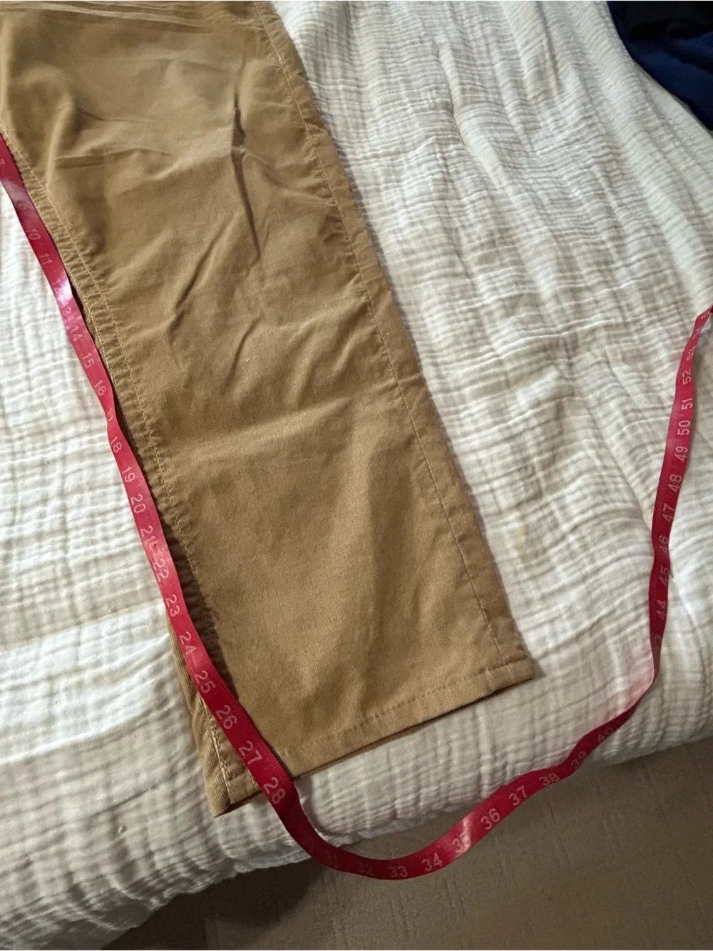 True Religion Geno Relaxed Slim Straight Corduroy Pants Tan 42
